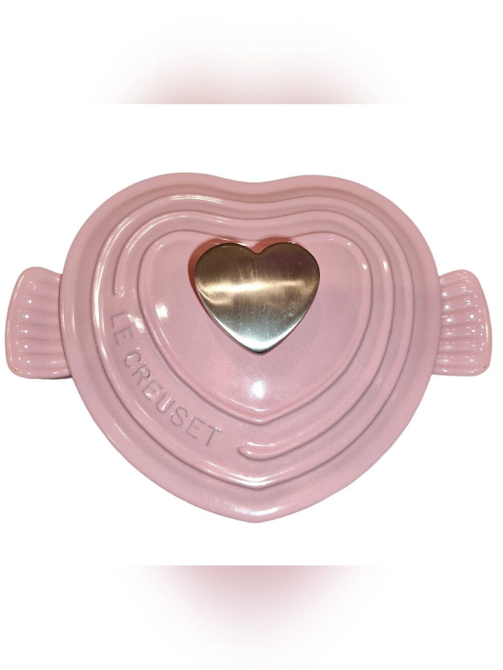 Vintage Le Creuset Heart-Shaped Cast Iron Dutch Oven - Rare Pink ❤️